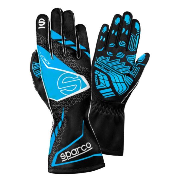 Sparco Karthandschuhe K-Attack schwarz/blau Gr. 11